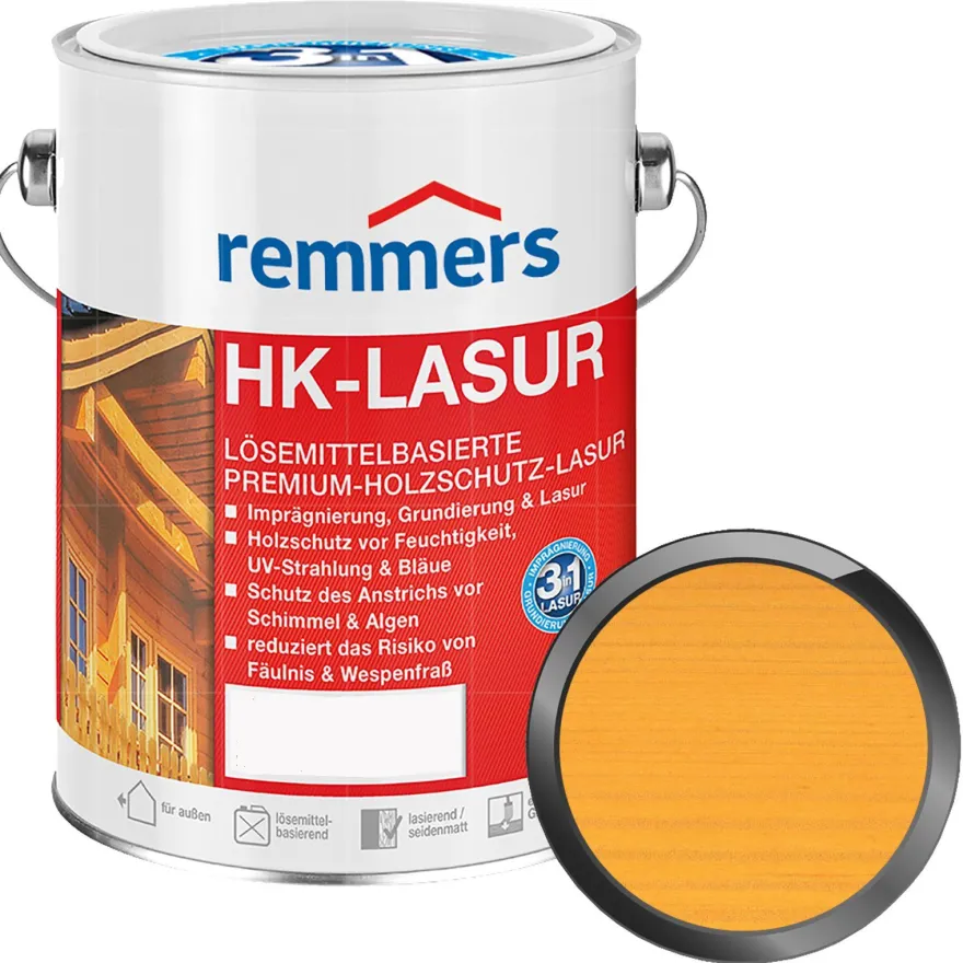 Remmers HK-Lasur Dünnschichtlasur Holzschutz-Lasur 2.5L Farbwahl