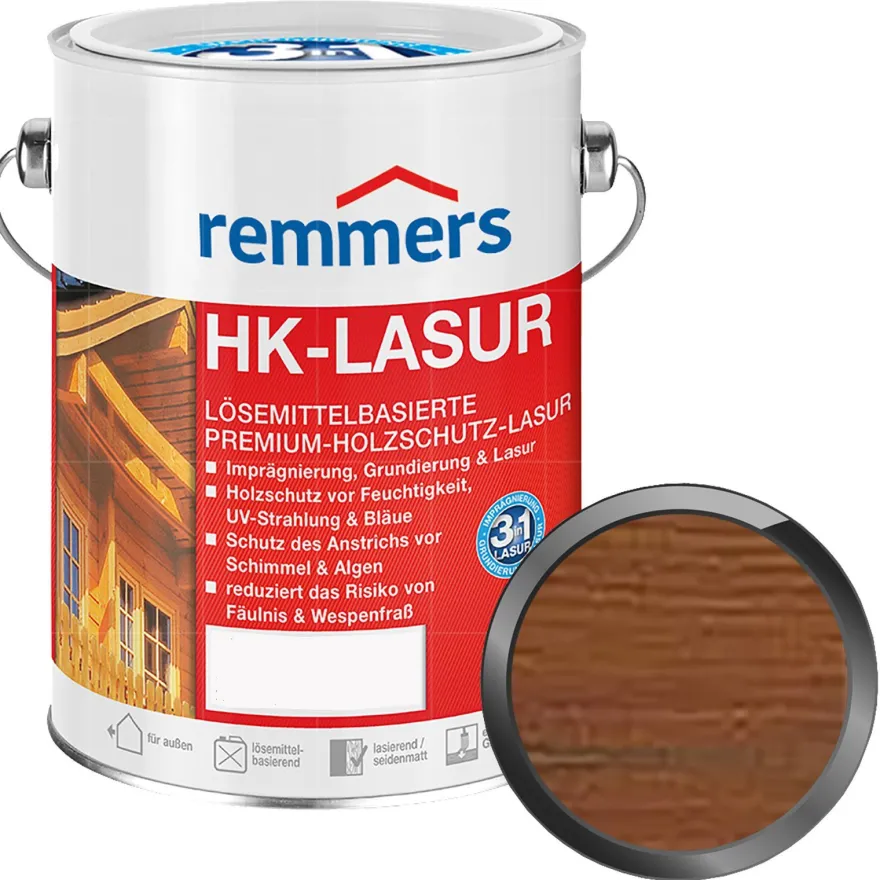 Remmers HK-Lasur Dünnschichtlasur Holzschutz-Lasur 2.5L Farbwahl