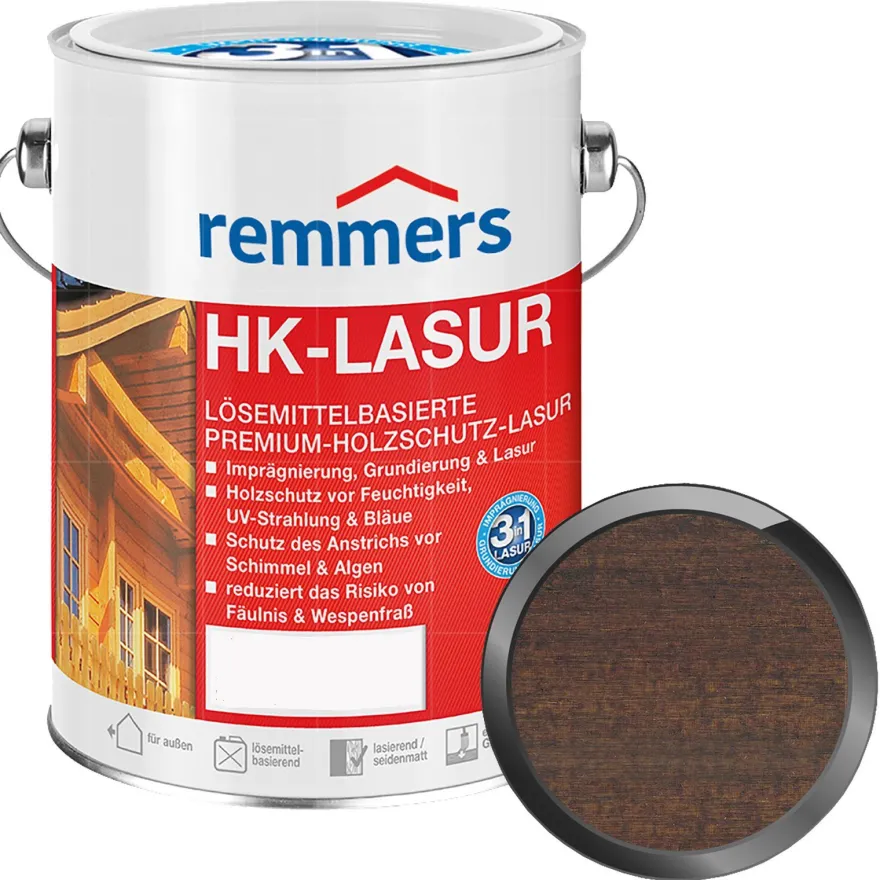 Remmers HK-Lasur Dünnschichtlasur Holzschutz-Lasur 2.5L Farbwahl