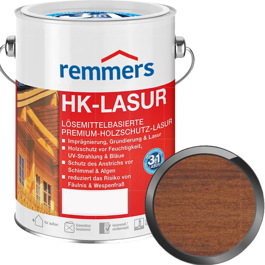 Remmers HK-Lasur Dünnschichtlasur Holzschutz-Lasur 2.5L Farbwahl