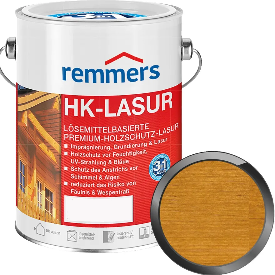 Remmers HK-Lasur Dünnschichtlasur Holzschutz-Lasur 2.5L Farbwahl