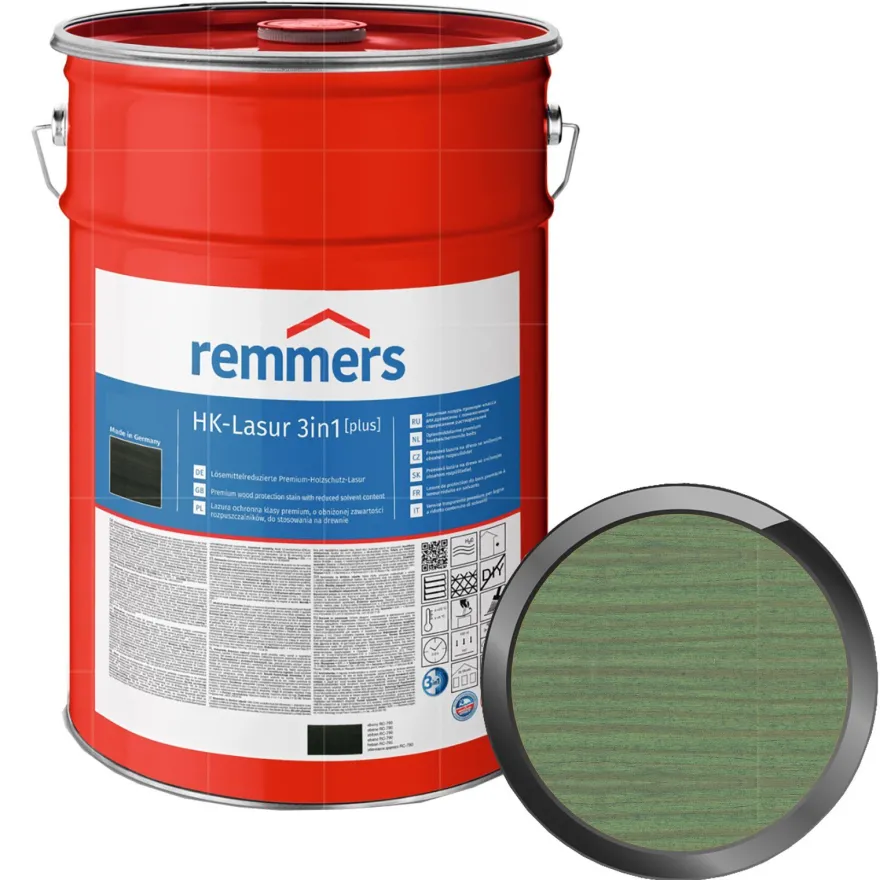 Remmers HK-LASUR 3in1 PLUS 20 LTR Holzschutzlasur Holzlasur Farbwahl