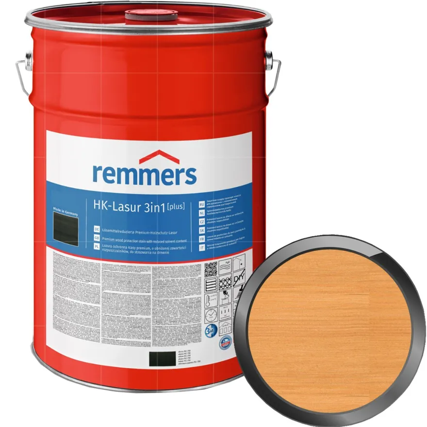 Remmers HK-LASUR 3in1 PLUS 20 LTR Holzschutzlasur Holzlasur Farbwahl