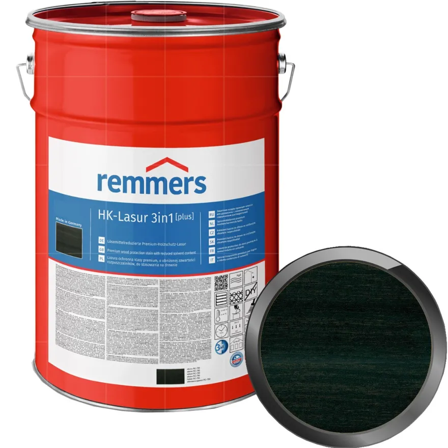 Remmers HK-LASUR 3in1 PLUS 20 LTR Holzschutzlasur Holzlasur Farbwahl