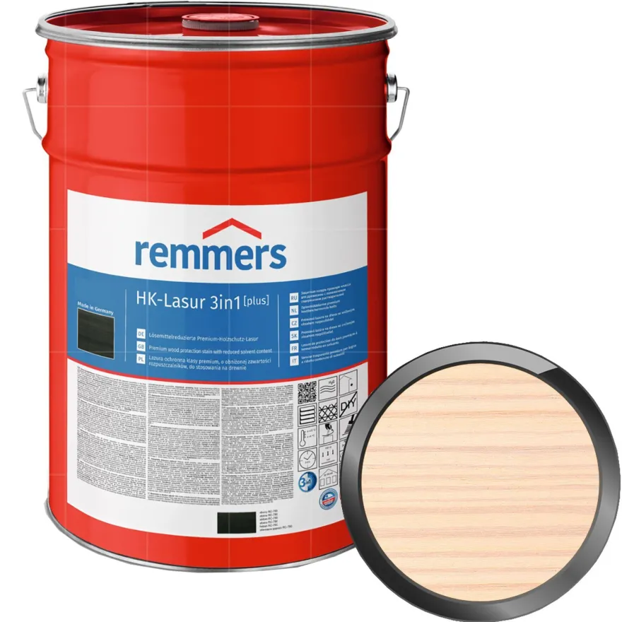 Remmers HK-LASUR 3in1 PLUS 20 LTR Holzschutzlasur Holzlasur Farbwahl