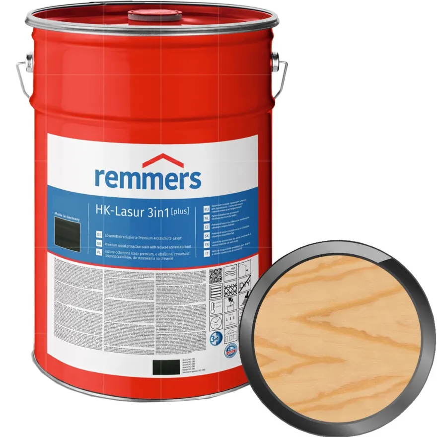 Remmers HK-LASUR 3in1 PLUS 20 LTR Holzschutzlasur Holzlasur Farbwahl