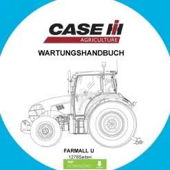 Reparatur Werkstatthandbuch Case Traktor CASE Farmal 95U 105U 115U