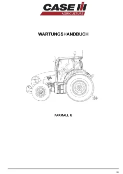 Reparatur Werkstatthandbuch Case Traktor CASE Farmal 95U 105U 115U