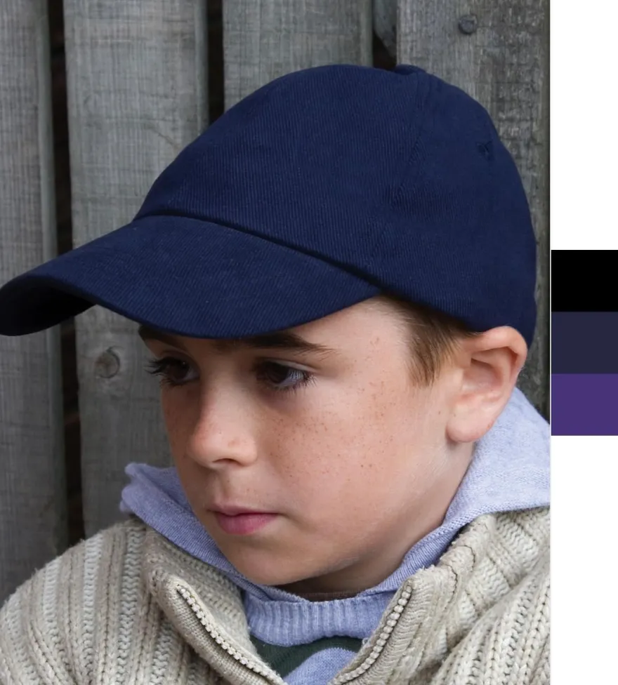 Result Caps Kids Brushed Cotton Cap RC024J