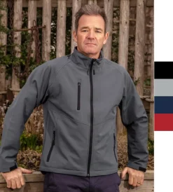 Result Herren Softshelljacke Windbreaker Base Layer Softshell R128M NEU