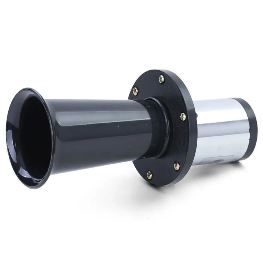 Retro Hupe Fanfare mit Oldtimer Klang Sound Universal Schwarz 12V