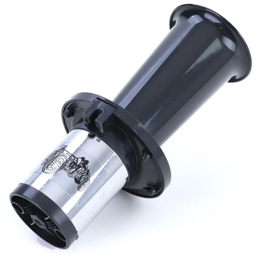 Retro Hupe Fanfare mit Oldtimer Klang Sound Universal Schwarz 12V