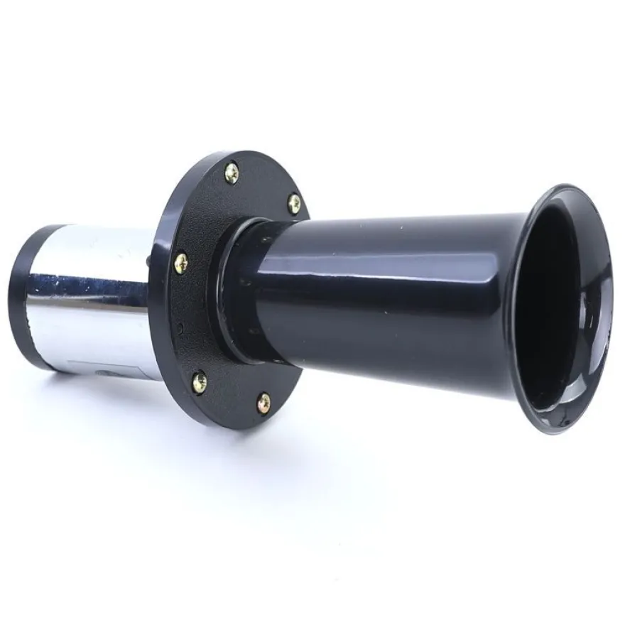 Retro Hupe Fanfare mit Oldtimer Klang Sound Universal Schwarz 12V
