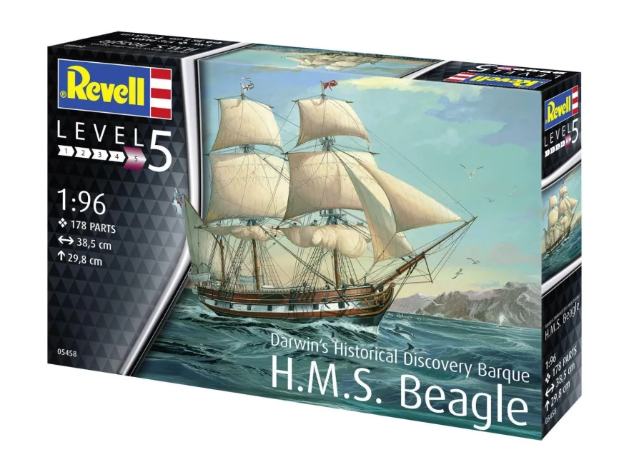 Revell Darwin´s Historical Discovery Barque H.M.S in 1:96 Revell 05458 Bausatz