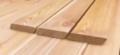 Rhombusleisten 30°, 21 x 95 mm, Sibirische Lärche A/B Sort, Komplettset 10-90 m²