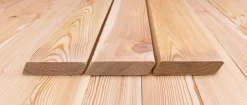 Rhombusleisten 30°, 21 x 95 mm, Sibirische Lärche A/B Sort, Komplettset 10-90 m²