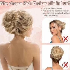 Rich Choices Haarverlängerung Dutt Haarteil Zopf Pferdeschwanz Haarknoten