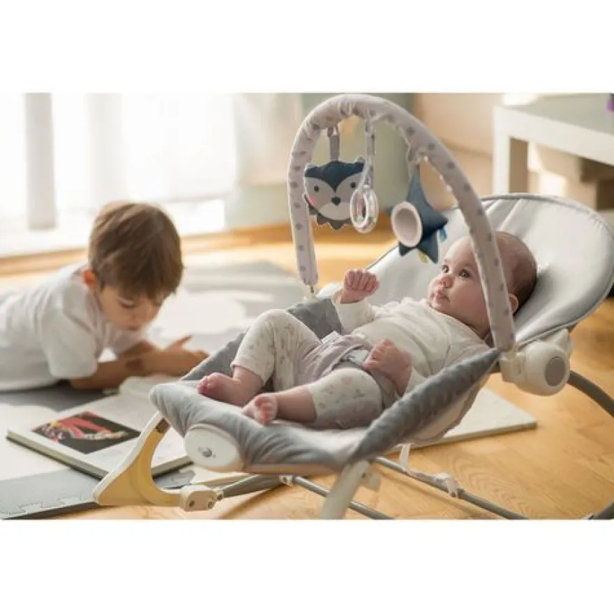 Ricokids Babywippe mit Vibrationsfunktion - grau