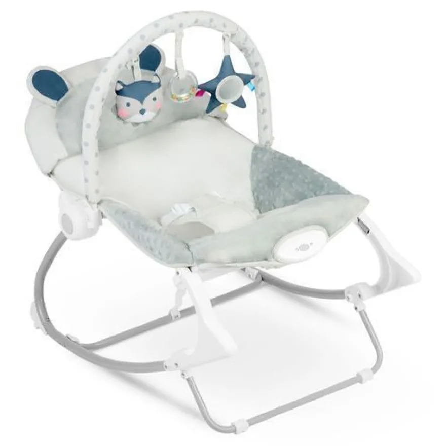 Ricokids Babywippe mit Vibrationsfunktion - grau