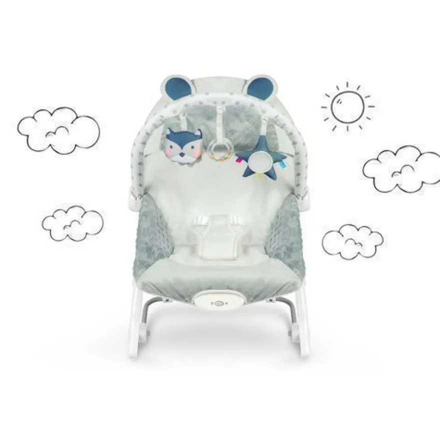Ricokids Babywippe mit Vibrationsfunktion - grau