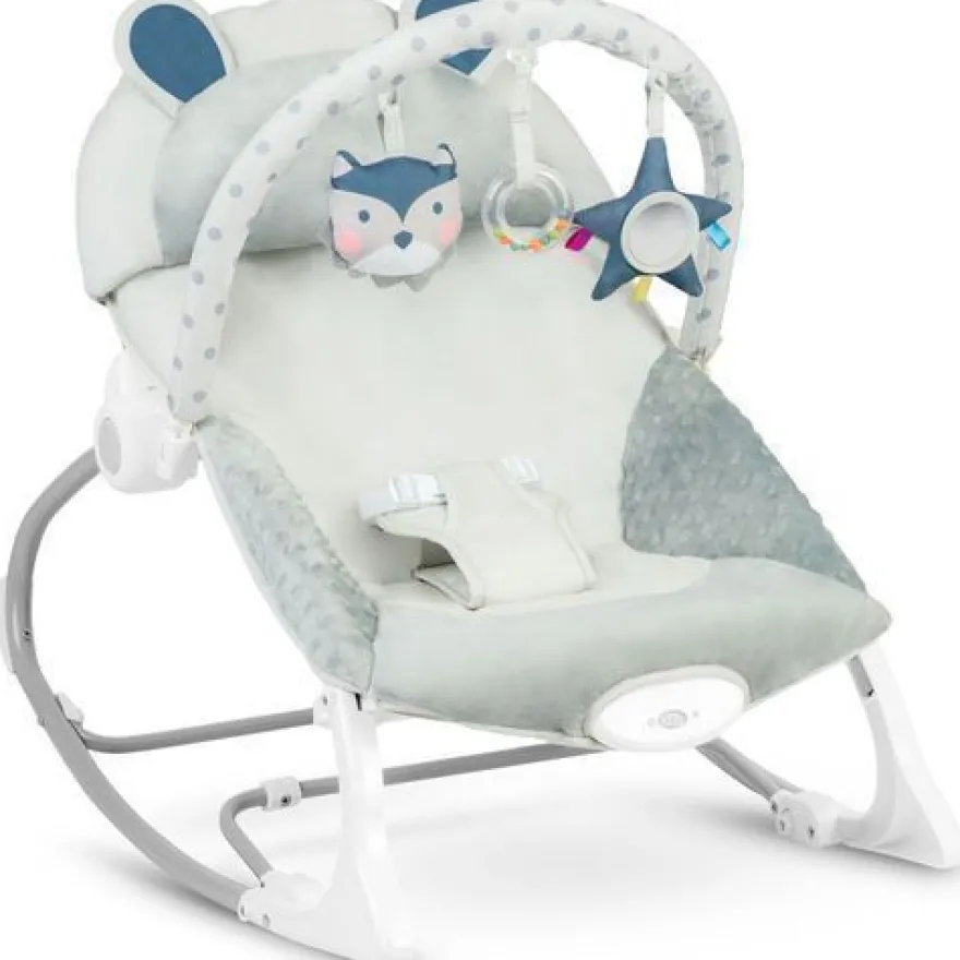 Ricokids Babywippe mit Vibrationsfunktion - grau