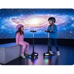 Ricokids Glowi Dreirad-LED-Balance-Scooter für Kinder - Schwarz