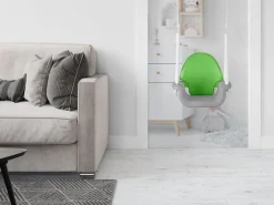 Ricokids 3-in-1 Elefanten-Schaukel, Grau und Grün