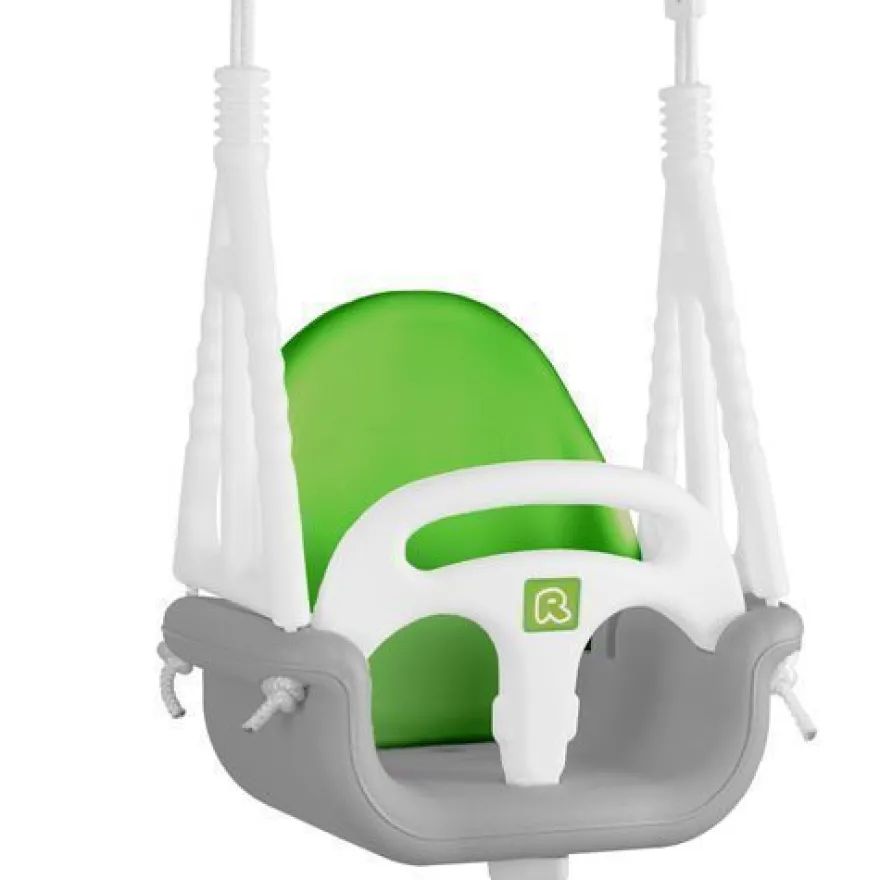 Ricokids 3-in-1 Elefanten-Schaukel, Grau und Grün
