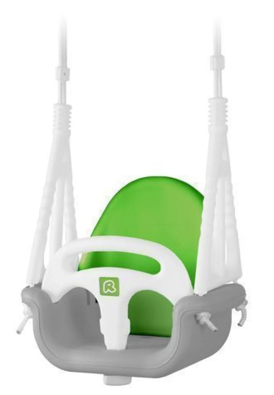 Ricokids 3-in-1 Elefanten-Schaukel, Grau und Grün