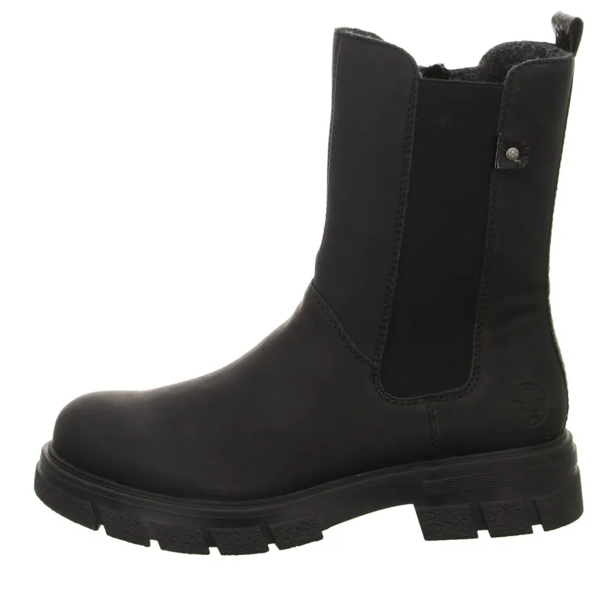 Rieker Schlupf/ Reißverschlussstiefelette Kaltfutter