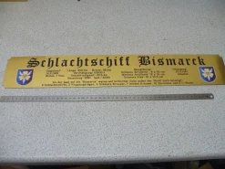 Riesiges Namensschild für Modellständer - Schlachtschiff Scharnhorst