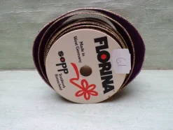 Ringelband Satin Papier Stoff Spitze Metallic Florina Sopp West Germany