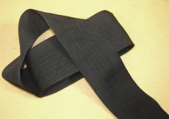 Ripsband Herrenhut Hutband hochwertig schwarz mit Struktur 4,5 cm breit Meter RB70