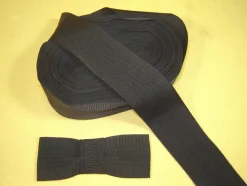 Ripsband Herrenhut Hutband hochwertig schwarz mit Struktur 4,5 cm breit Meter RB70