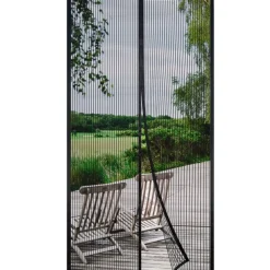 Risareyi Magnet Fliegengitter Tür 65x190cm Schwarz - Insektenschutz für Balkon