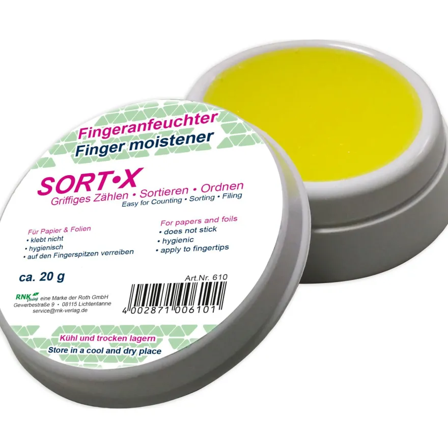 RNK Fingeranfeuchter 20g SORT-X