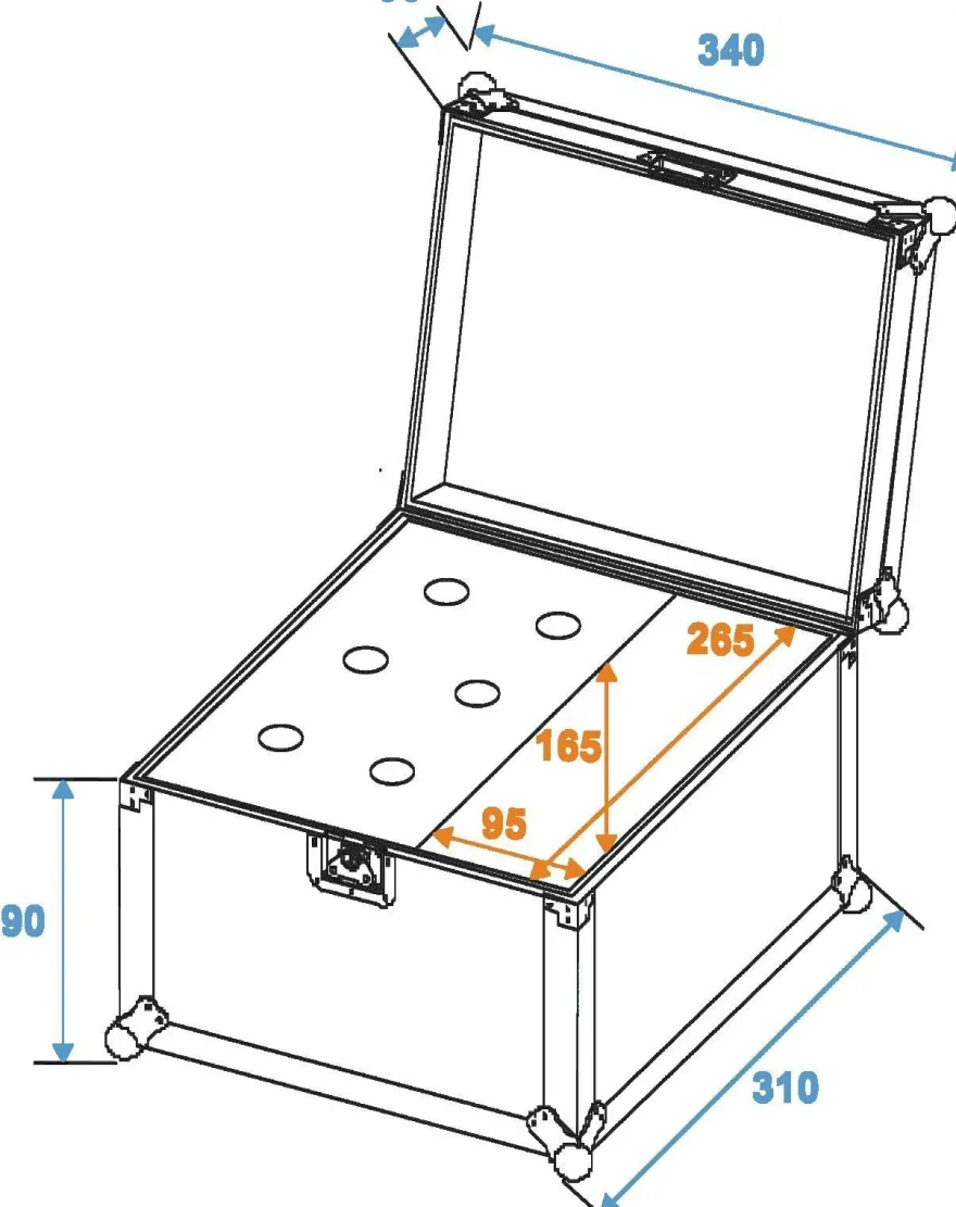 Roadinger Mikrofon Road-Case - Art. 242786