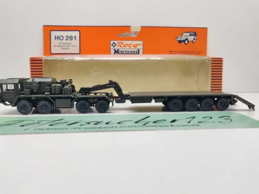 Roco Minitanks H0 291 Schwerlast-/Panzertransporter SLT 50-2