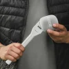 Rode Handadapter Interview GO Weiss mit Fell-Windschutz