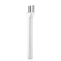Rode Handadapter Interview GO Weiss mit Fell-Windschutz