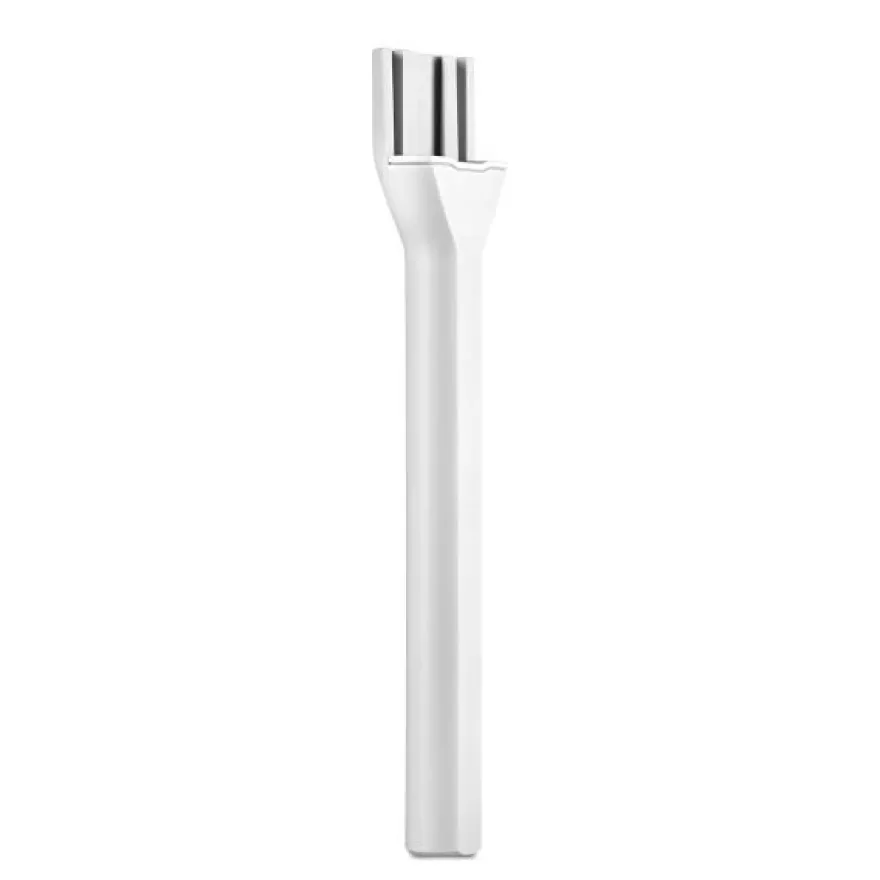 Rode Handadapter Interview GO Weiss mit Fell-Windschutz