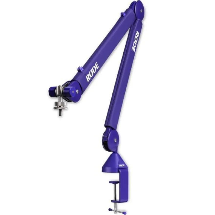 Rode Mikrofonarm PSA1+ Plus Lila mit Mikrofasertuch