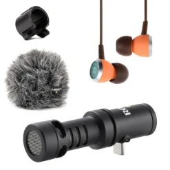 Rode Mikrofon Videomic Me-C+ für iOS und Android mit Ohrhörer