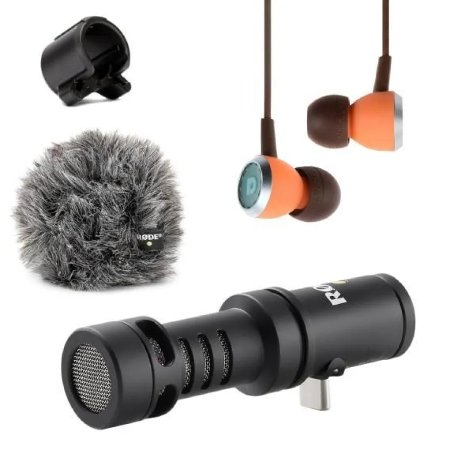 Rode Mikrofon Videomic Me-C+ für iOS und Android mit Ohrhörer
