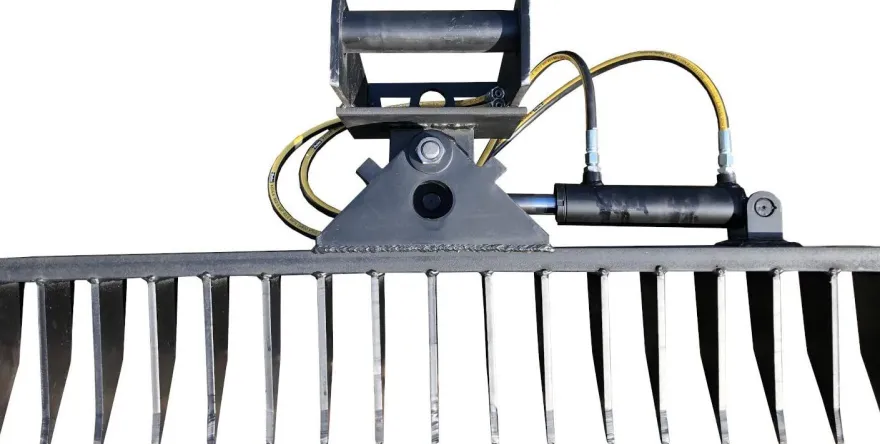 Roderechen MS03 Hydraulisch schwenkbar Wurzelreche Minibagger Breite 150cm