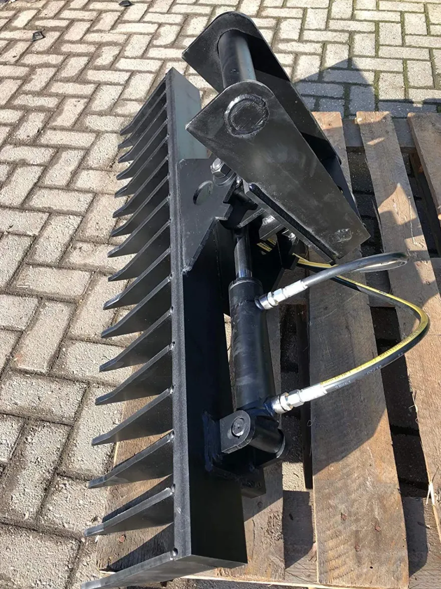 Roderechen MS03 Hydraulisch schwenkbar Wurzelreche Minibagger Breite 150cm