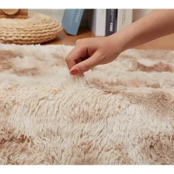 Rohatim Hochflor Teppich Wohnzimmer Super weich Shaggy Teppich Flauschiger Soft