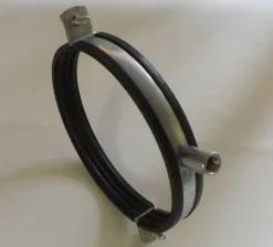 Rohrschelle mit Gummieinlage Stahl, verzinkt NW 80 100 125 150 160 180 200