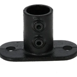 Rohrverbinder Boden - Wand - Deckenflansch schwarz 1
