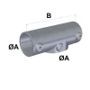 Rohrverbinder T-Verbinder 1 1/4